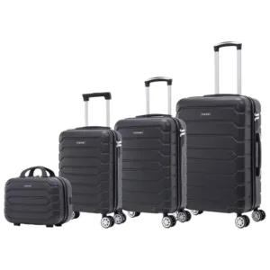 Conjunto de Maletas de Viaje Elegantes: Carcasa Ligera de ABS, Cerradura Numérica, 4 Ruedas Giratorias 360, Asa Telescpica de Aluminio Juego de Maletas Set Trolley Maleta Cabina ( 8002-002 8008)